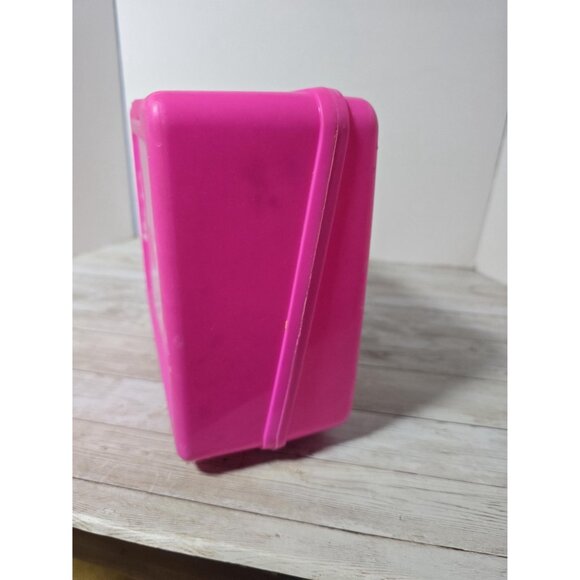 Barbie Thermos‎ lunch Box Pink Vintage 1990’s Collectible 1998 Pink Flower - Picture 4 of 5